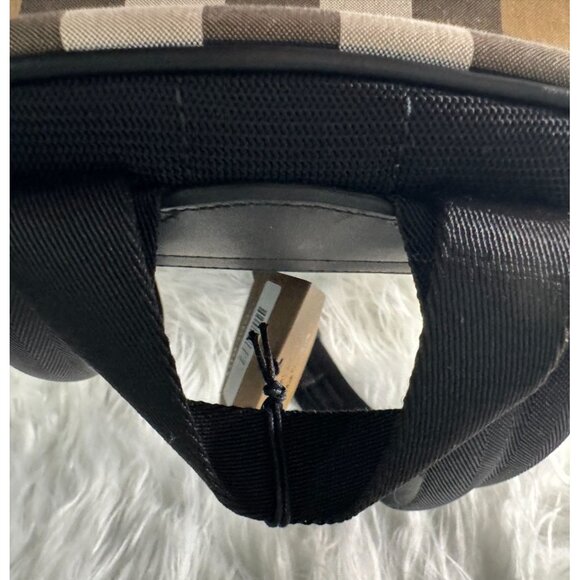 Burberry Jeff Check Canvas Backpack With Zip Closure & Front Pocket - Picture 9 of 16